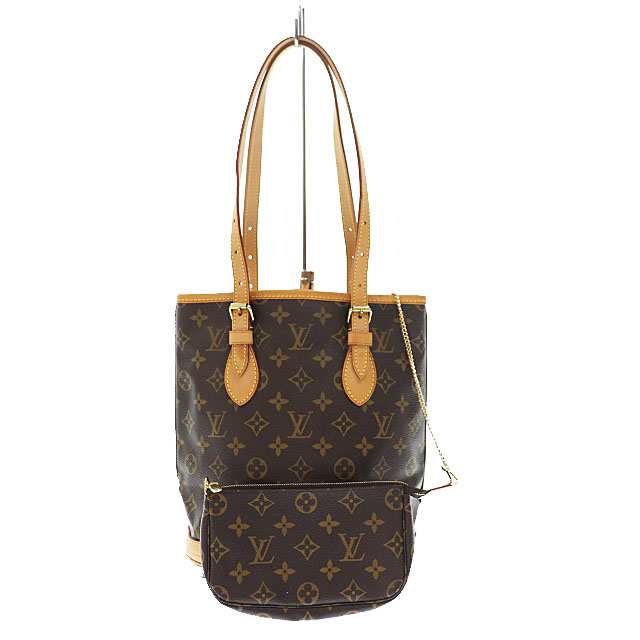 中古】ルイヴィトン LOUIS VUITTON モノグラム プチ バケット バケツ型