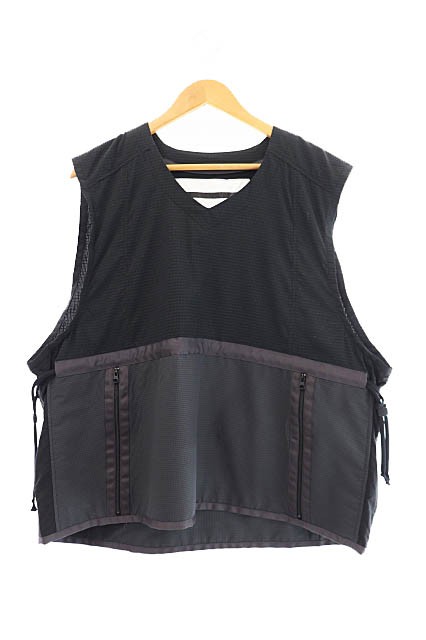 SHEBA シーバ 23SS RAVE VEST レイヴ ナイロン ベスト ジレ 23012002