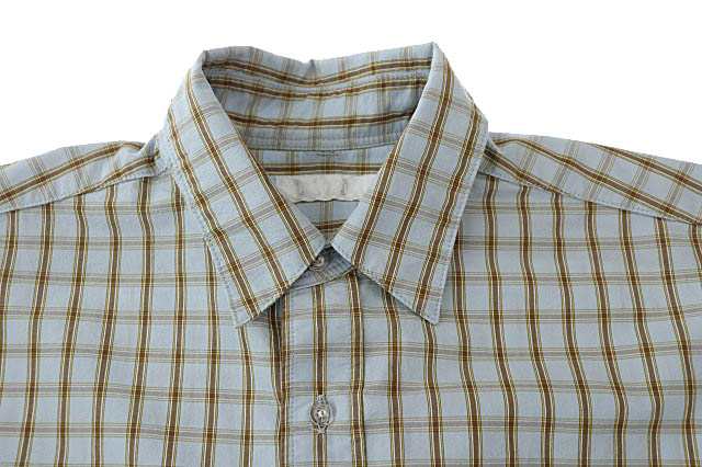 【中古】ROTOL ロトル 23SS BASIC SHIRT ベーシック チェック柄 長袖 シャツ R23SSEM08C 2 青 ブルー  ●231012 メンズ｜au PAY マーケット