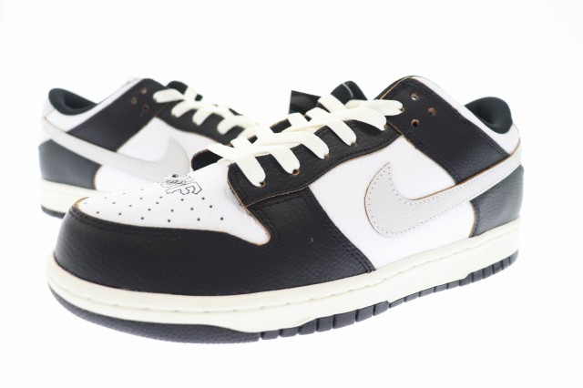 【中古】ナイキ NIKE × HUF ハフ SB DUNK LOW OG QS SF ダンク ロー サンフランシスコ スニーカー 28 黒 白