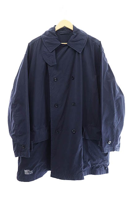 【中古】フレッシュサービス fresh service 22SS OVERDYED LEFT TWILL COAT オーバーダイ ツイル コート 紺 231101