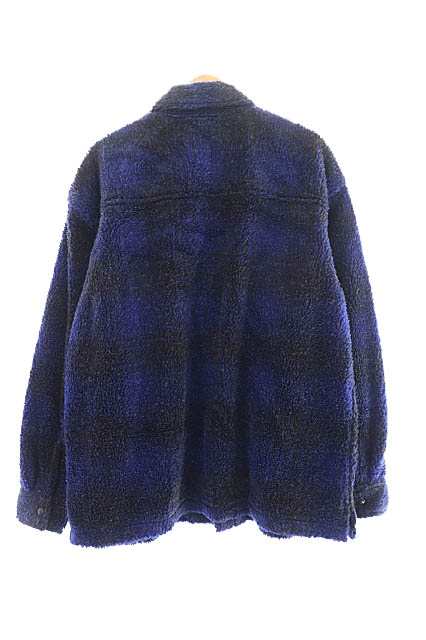 中古】クーティー COOTIE 20AW Ombre Boa Check CPO Jacket オンブレ