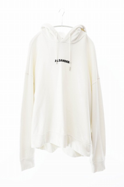 【中古】ジルサンダー JIL SANDER JIL SANDER+ 21SS Logo Hoodie ロゴ フーディ プルオーバー パーカー L 240120