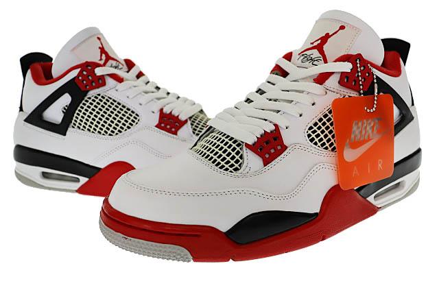 【中古】ナイキ NIKE AIR JORDAN 4 RETRO OG FIRE RED エア ジョーダン 4 ファイヤー レッド DC7770-160 29.5■250221