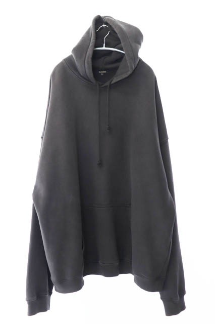 【中古】YEEZY SEASON 5 イージー シーズン OVERSIZED HOODIE オーバーサイズ プルオーバー パーカー XL 黒 ブラック