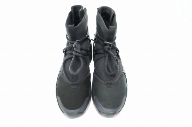 【中古】ナイキ NIKE ×FEAR OF GOD フィアオブゴッド AIR1 TRIPLE BLACK エア1 AR4237-005 28☆AA★▲■250315 中古】ナイキ NIKE ×FEAR OF GOD フィアオブゴッド AIR1 TRIPLE BLACK