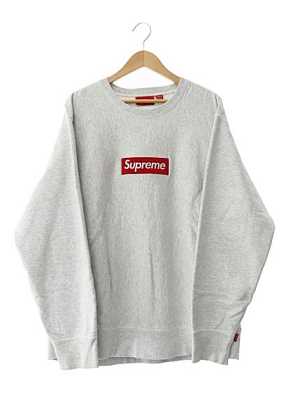 【中古】シュプリーム SUPREME 18AW Box Logo Crewneck ボックス ロゴ スウェット トレーナー L グレー ☆AA★  240418｜au PAY マーケット