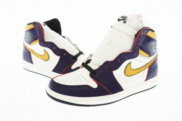 【中古】ナイキ NIKE SB AIR JORDAN 1 HIGH OG DEFIANT LA TO CHICAGO エアジョーダン CD6578-507 27 ▲■ 240419