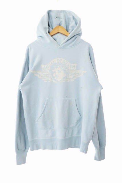 【中古】SAINT MICHAEL / セントマイケル 21SS HOODIE ANGEL エンジェル プリント プルオーバー フーディー パーカー M