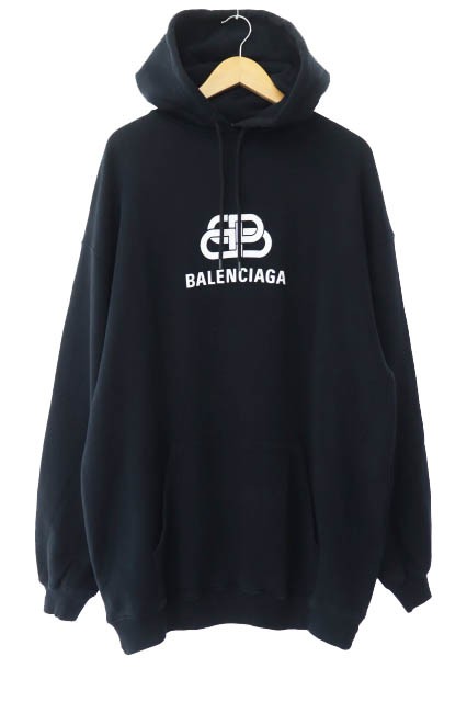 中古】バレンシアガ BALENCIAGA BB ロゴ プリント オーバーサイズ パーカー 570792 TEV19 XS 黒 ☆AA☆  240518の通販はau PAY マーケット - ブランド古着のベクトル | au PAY マーケット－通販サイト