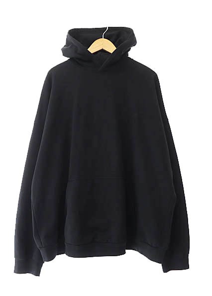 【中古】バレンシアガ BALENCIAGA WORLDWIDE LOGO POPOVER HOODY ワールドワイド パーカー 2021 2 黒☆AA★ 240623