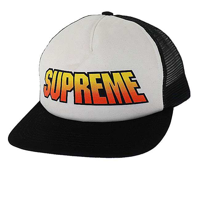 【中古】シュプリーム SUPREME 24SS Gradient Mesh Back 5-Panel ロゴ グラディエント メッシュ キャップ 黒▲ 240801