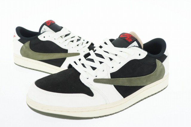 【中古】ナイキ NIKE ×Travis Scott トラヴィス スコット WMNS AIR JORDAN 1 LOW OG SP Medium Olive  DZ4137-106 29の通販は