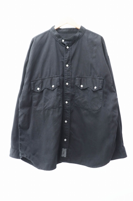 【中古】テンダーロイン TENDERLOIN 22SS デニム スナップ ボタン ウエスタン 長袖 シャツ L 黒 ブラック 240710の通販は 34,100円