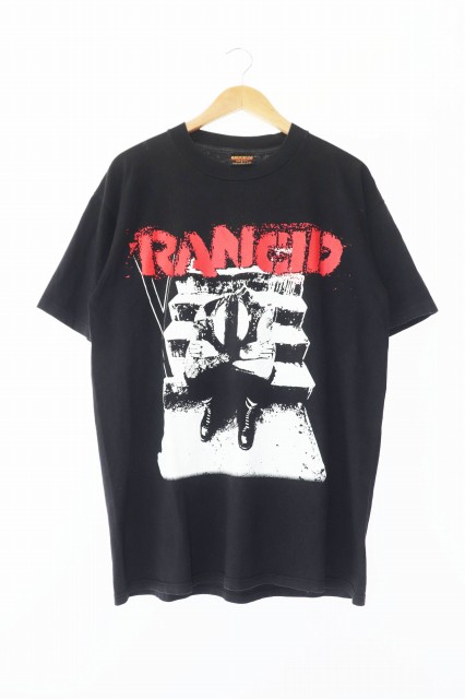 【中古】ヴィンテージ VINTAGE 90s RANCID BROCKUM ランシド 1995 シングルステッチ バンド バンT L ブラック 240818