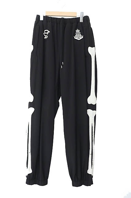 【中古】タカヒロミヤシタザソロイスト 24SS track pant. bone type02 ボーン トラック パンツ 0001bSS24 46黒 241014