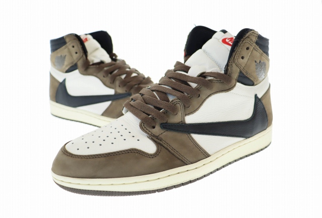 【中古】ナイキ NIKE ×TRAVIS SCOTT トラヴィス スコット AIR JORDAN 1 RETRO HIGH CD4487-100 28.5 ☆AA★▲■251202
