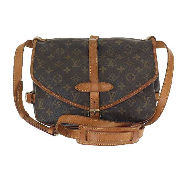 【中古】ルイヴィトン LOUIS VUITTON モノグラム ソミュール 30 ショルダー バッグ M42256●▲240910 レディース