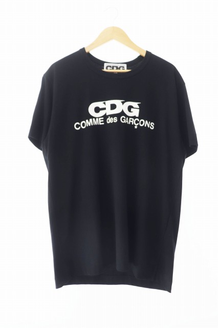 【中古】コムデギャルソン COMME des GARCONS CDG Logo T-Shirt ロゴ 半袖 Tシャツ XL 黒 ブラック ■241006の通販は 8,140円