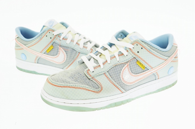 【中古】ナイキ NIKE ×UNION ユニオン DUNK LOW PASSPORT PACK Argon ダンク ロー アルゴン DJ9649-400 ▲■250306