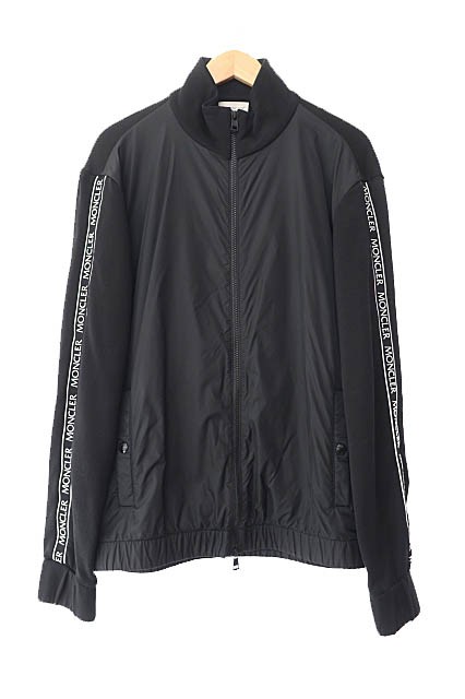 【中古】モンクレール MONCLER 21AW Logo Side Band Track Jacket ロゴ サイド バンド トラック ジャケット M黒240927