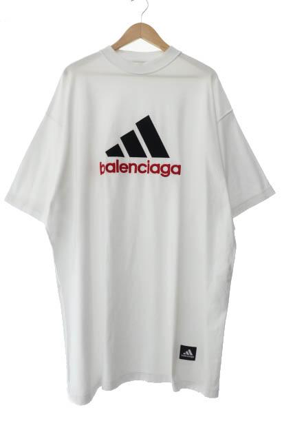 【中古】バレンシアガ BALENCIAGA ×ADIDAS アディダス 23SS パフォーマンス ロゴ インサイドアウト Tシャツ 241026の通販は