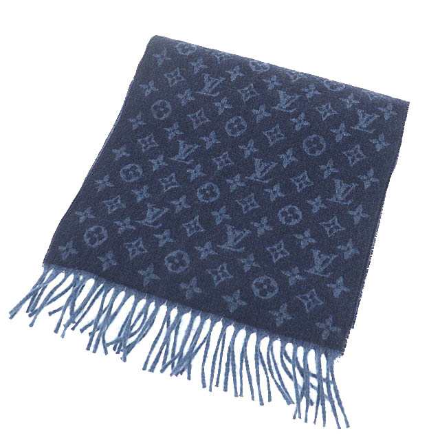 【中古】ルイヴィトン LOUIS VUITTON エシャルプ モノグラム グラディエント マフラー ストール M70257 ●▲241014