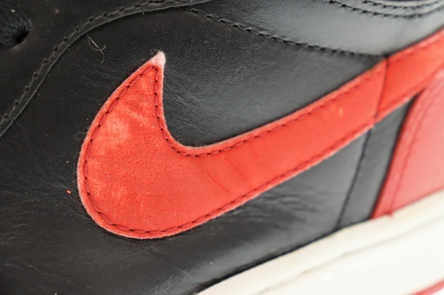 【中古】ナイキ NIKE 2001年製 AIR JORDAN 1 RETRO BRED 38345足限定 エアジョーダン 136066-061 10.5 ▲ 250301