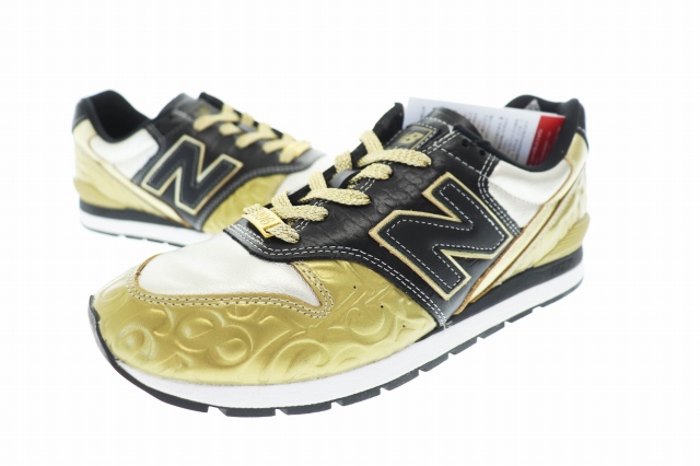 【中古】ニューバランス NEW BALANCE ×FRANCK MULLER フランクミュラー 996 Gold CM996FMG スニーカー 27 D width