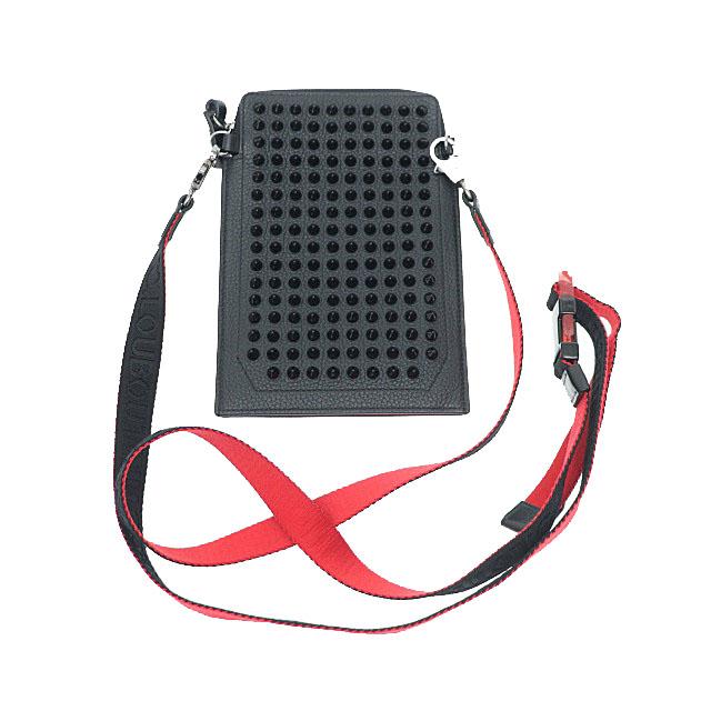 【中古】クリスチャンルブタン Christian louboutin LOUBILAB ルビラブ スパイク ショルダー バッグ 黒▲■241115の通販は