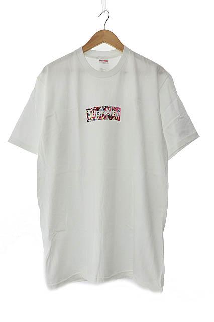 【中古】シュプリーム SUPREME × 村上隆 20SS COVID-19 Relief Box Logo Tee kaikai kiki 半袖 Tシャツ M白 241117の通販は 44,330円