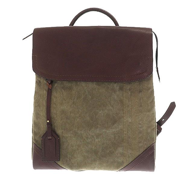 【中古】ゲンテン genten ミモザ ベーシック リュック バックパック ノウチャ ブラウン カーキ ●▲241118の通販は