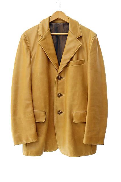 【中古】ショット SCHOTT USA製 2B レザー テーラード ジャケット 1005004013 38 キャメル ●250110 メンズの通販は 14,586円