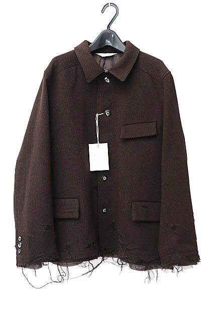 中古】ANCELLM アンセルム 24AW TWEED CRASH JACKET ツイード 