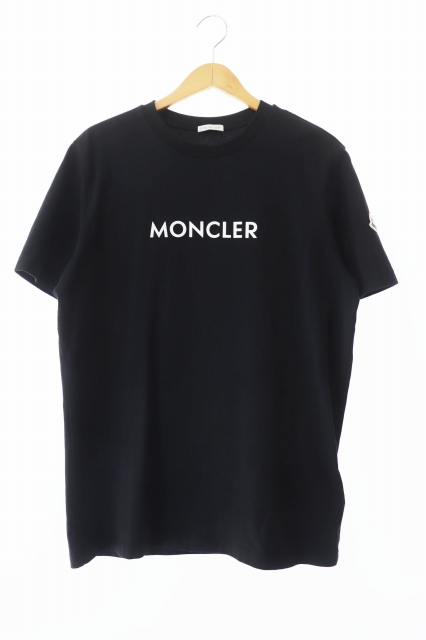【中古】モンクレール MONCLER 24AW 3D LOGO SS T-SHIRT ロゴ ショートスリーブ 半袖Tシャツ XL ブラック ☆AA★241214の通販は 27,170円