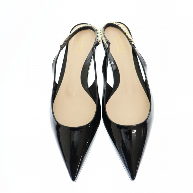 中古】グッチ GUCCI 24AW シニョリーア スリングバック フラット