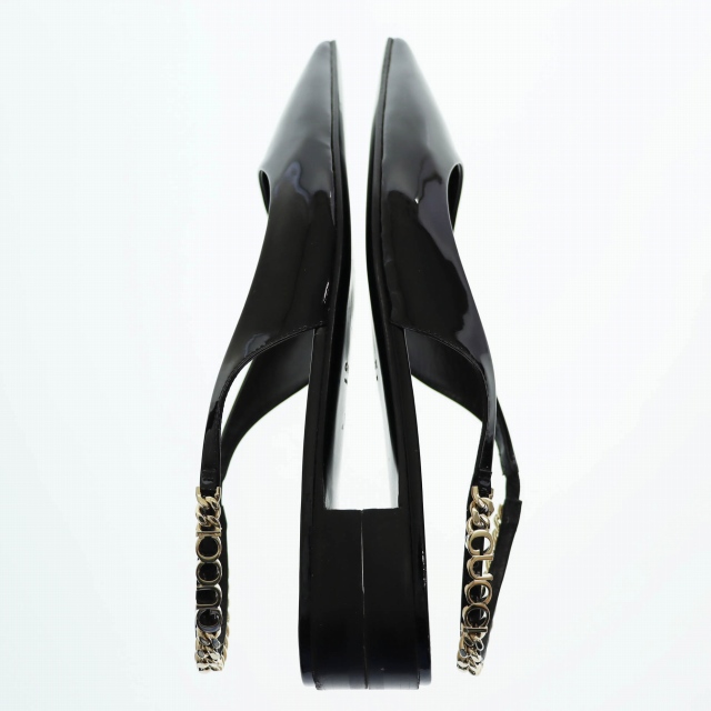 【中古】グッチ GUCCI 24AW シニョリーア スリングバック フラット バレエシューズ 39 ブラック ☆AA★▲■● 250125 中古】グッチ GUCCI 24AW シニョリーア スリングバック フラット