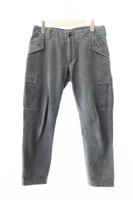 【中古】ドルチェ&ガッバーナ ドルガバ DOLCE&GABBANA コットン ストレート カーゴ デニム パンツ G3CFMX 44 グレーの通販は 8,224円