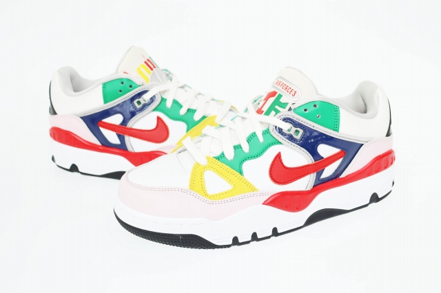 【中古】ナイキ NIKE ×NIGO ニゴー AIR FORCE 3 LOW SP White Heel Logo OGIN エアフォース3 HQ7534-100 ▲■250127