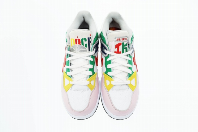 中古】ナイキ NIKE ×NIGO ニゴー AIR FORCE 3 LOW SP White Heel Logo