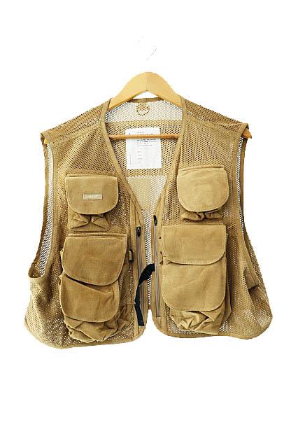 【中古】INNAT インアット 25SS Suede Mesh Vest ピッグ スエード レザー メッシュ ベスト INNAT07-V01 3●■250204