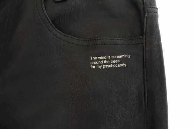 中古】アンダーカバー UNDERCOVER 14SS ラムレザー バイカー パンツ