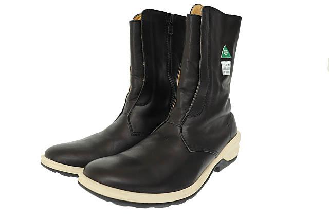 【中古】アンダーカバー UNDERCOVER 07SS SIDE ZIP BOOTS WMNNC サイド ジップ ブーツ B6F09 M 黒☆AA★▲■250307