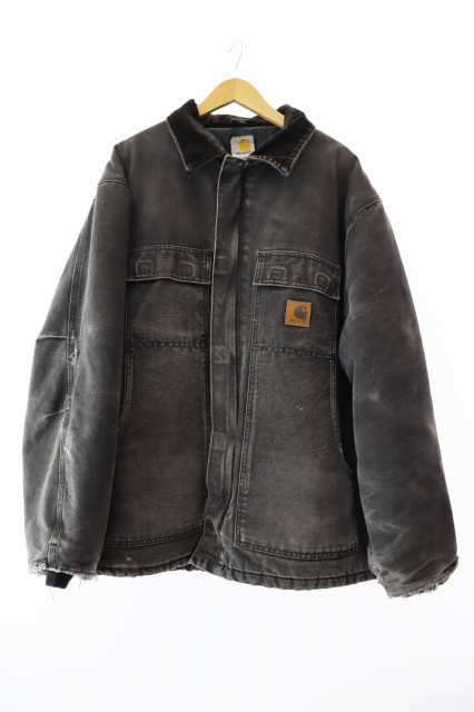 メキシコ製 carhatt トラディショナルコート メンズ XXL相当 00s メキシコ製 carharttカーハート 刺繍入り キルティングライナー