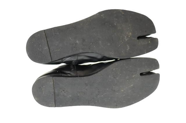 【中古】メゾンマルジェラ Maison Margiela TABI BOOTS レザー タビ 足袋 ブーツ S57WU0134 42 黒☆AA★▲■250307 中古】メゾンマルジェラ Maison Margiela TABI BOOTS レザー タビ 足袋