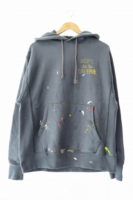 ギャラリーデプト GALLERY DEPT. LOGO PAINT HOODIE サイズL ロゴ