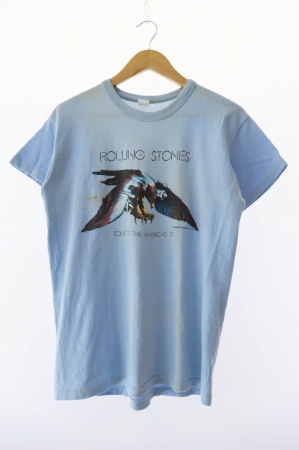【中古】ヴィンテージ 70s 1975 ザ ローリング ストーンズ ツアー オブ ザ アメリカ ツアーTシャツ ☆AA★ 250410