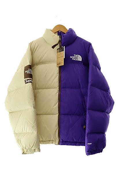 【中古】シュプリーム SUPREME × ノースフェイス 24SS SPLIT NUPTSE JACKET ヌプシ ダウン ジャケット L■250316