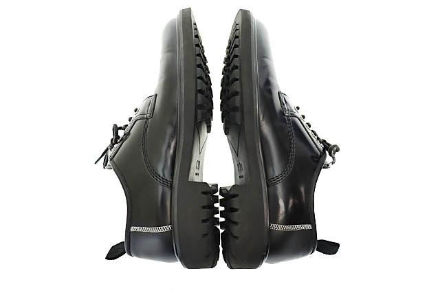 【中古】ディオール Dior 18SS Lettering Derby Shoes レターリング ダービー ドレス シューズ 18EBM 42 黒▲■250330