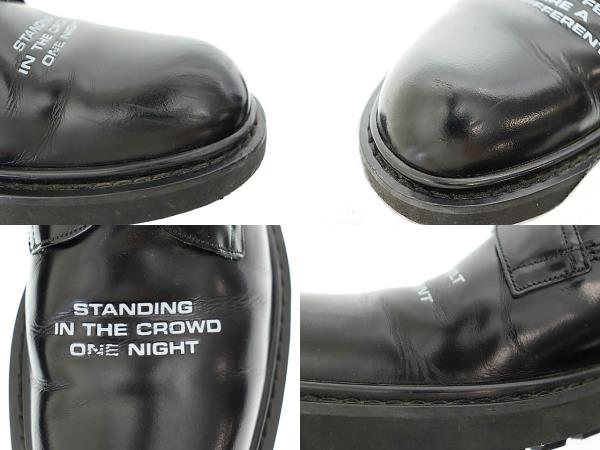 【中古】ディオール Dior 18SS Lettering Derby Shoes レターリング ダービー ドレス シューズ 18EBM 42 黒▲■250330